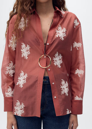 Camisa Manga Larga con Bordado