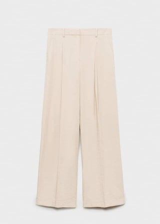 Pantalón Wide Leg con Detalle de Pinzas.