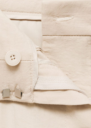 Pantalón Wide Leg con Detalle de Pinzas.