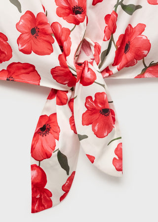 Camisa Manga Larga con Estampado Floral