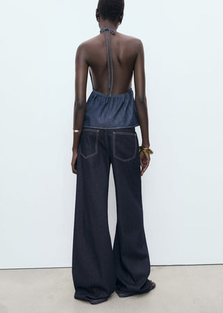 Jeans Wide Leg Talle Bajo.