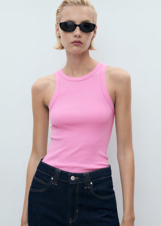Camiseta sin Mangas de Algodón