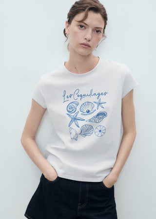 Camiseta Manga Corta con Gráfico