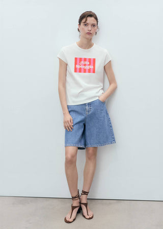 Camiseta Manga Corta con Gráfico