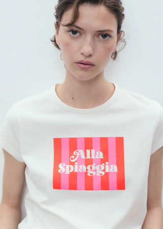 Camiseta Manga Corta con Gráfico