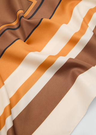Pañuelo Satinado Estampado Rayas