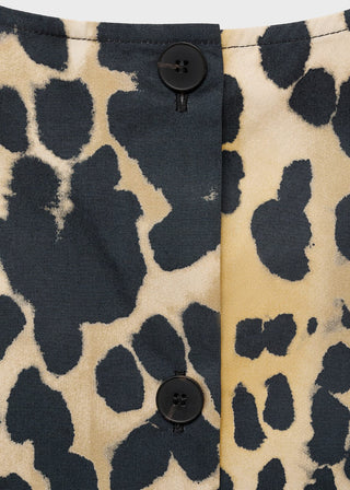Blusa Crop con Estampado Animal Print