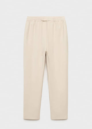 Pantalón Crop con Cintura Elástica