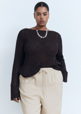 Pantalón Crop con Cintura Elástica