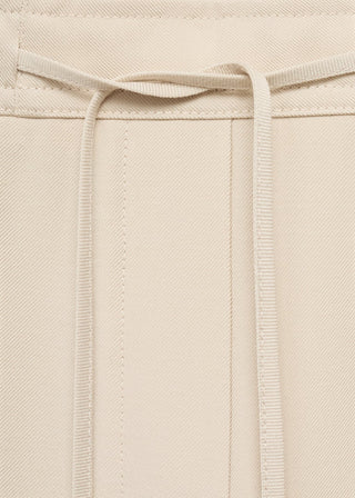 Pantalón Crop con Cintura Elástica