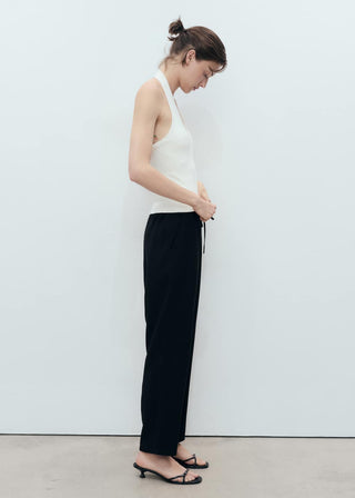 Pantalón Crop con Cintura Elástica
