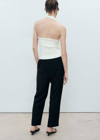 Pantalón Crop con Cintura Elástica