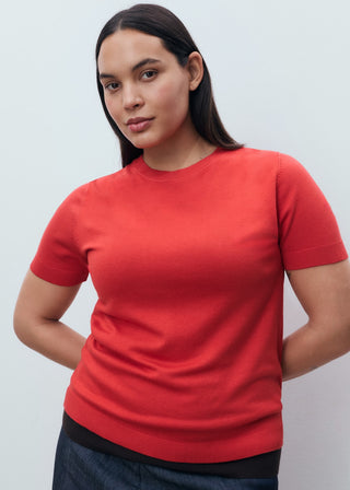 Camiseta Manga Corta de Punto