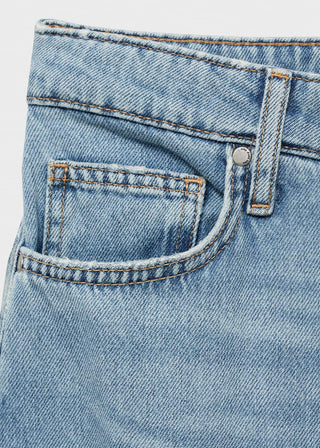 Jeans Wide Leg Talle Alto con Bolsillos.