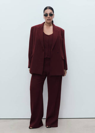 Blazer de Traje Cruzado