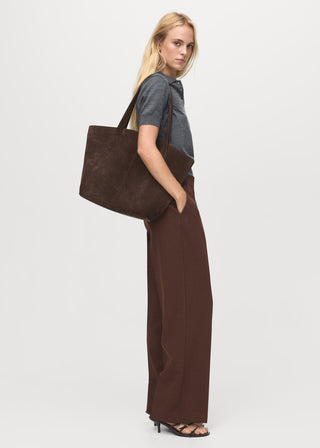 Pantalón Recto Talle Alto con Bolsillos