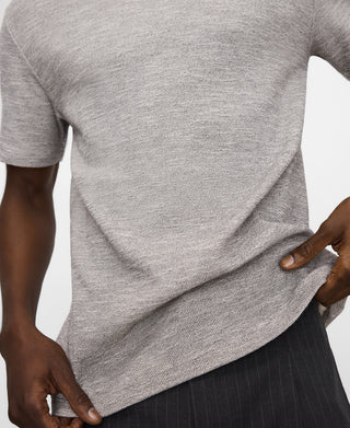 Camiseta Manga Corta Tejido con Textura