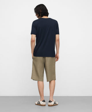 Camiseta Manga Corta con Cuello Redondo