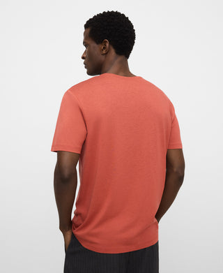 Camiseta Manga Corta con Logo Bordado