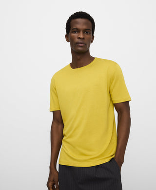 Camiseta Manga Corta con Logo Bordado