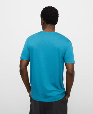 Camiseta Manga Corta con Logo Bordado