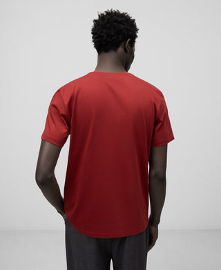 Camiseta Manga Corta con Logo Bordado