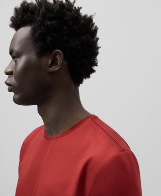 Camiseta Manga Corta con Logo Bordado