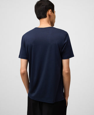 Camiseta Manga Corta con Logo Bordado