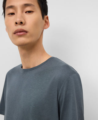 Camiseta Manga Corta con Logo Bordado