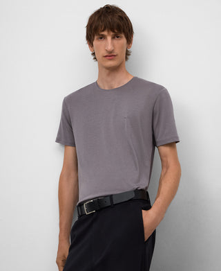 Camiseta Manga Corta con Logo Bordado
