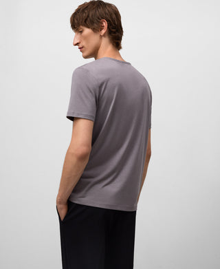 Camiseta Manga Corta con Logo Bordado