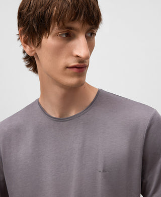 Camiseta Manga Corta con Logo Bordado