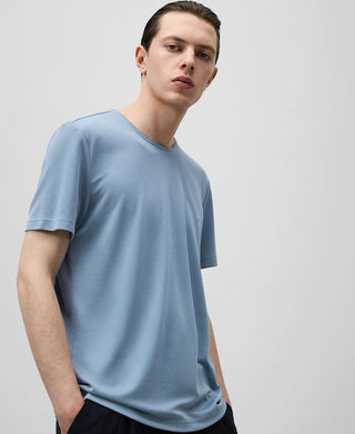 Camiseta Manga Corta con Logo Bordado