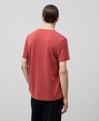 Camiseta Manga Corta con Logo Bordado