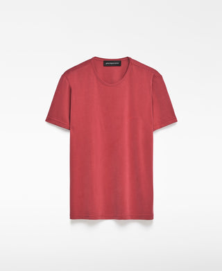 Camiseta Manga Corta con Logo Bordado