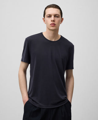 Camiseta Manga Corta con Logo Bordado