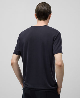Camiseta Manga Corta con Logo Bordado