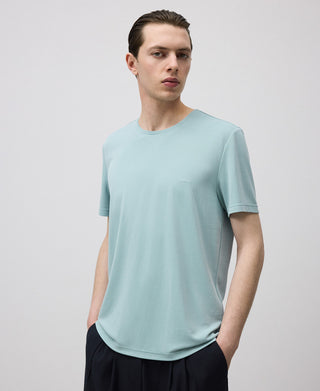 Camiseta Manga Corta con Logo Bordado
