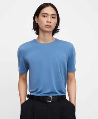 Camiseta Manga Corta con Logo Bordado