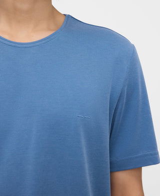 Camiseta Manga Corta con Logo Bordado