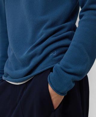 Sudadera Cuello Redondo con Logo Bordado