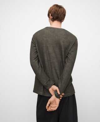 Long Sleeve T-Shirt with Embroidered Logo
