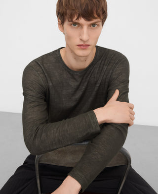 Long Sleeve T-Shirt with Embroidered Logo