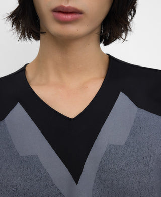 Camiseta Oversized con Panel Frontal