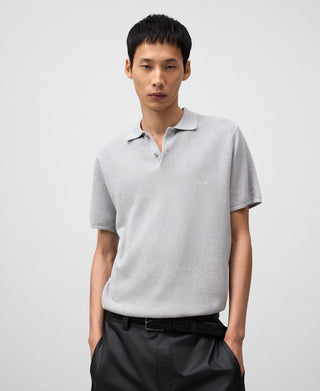 Polo Manga Corta de Canalé con Logo