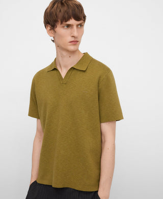 Polo Manga Corta Tejido con Textura
