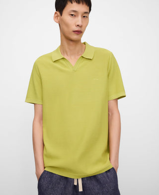 Polo Manga Corta Cuello V Tejido Canalé