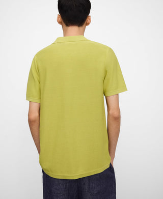 Polo Manga Corta Cuello V Tejido Canalé