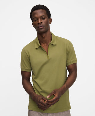 Polo Slim Fit con Detalle Cremallera