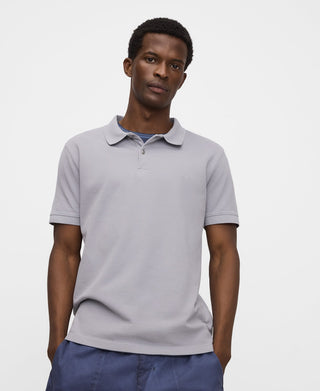 Polo Manga Corta con Logo de Algodón